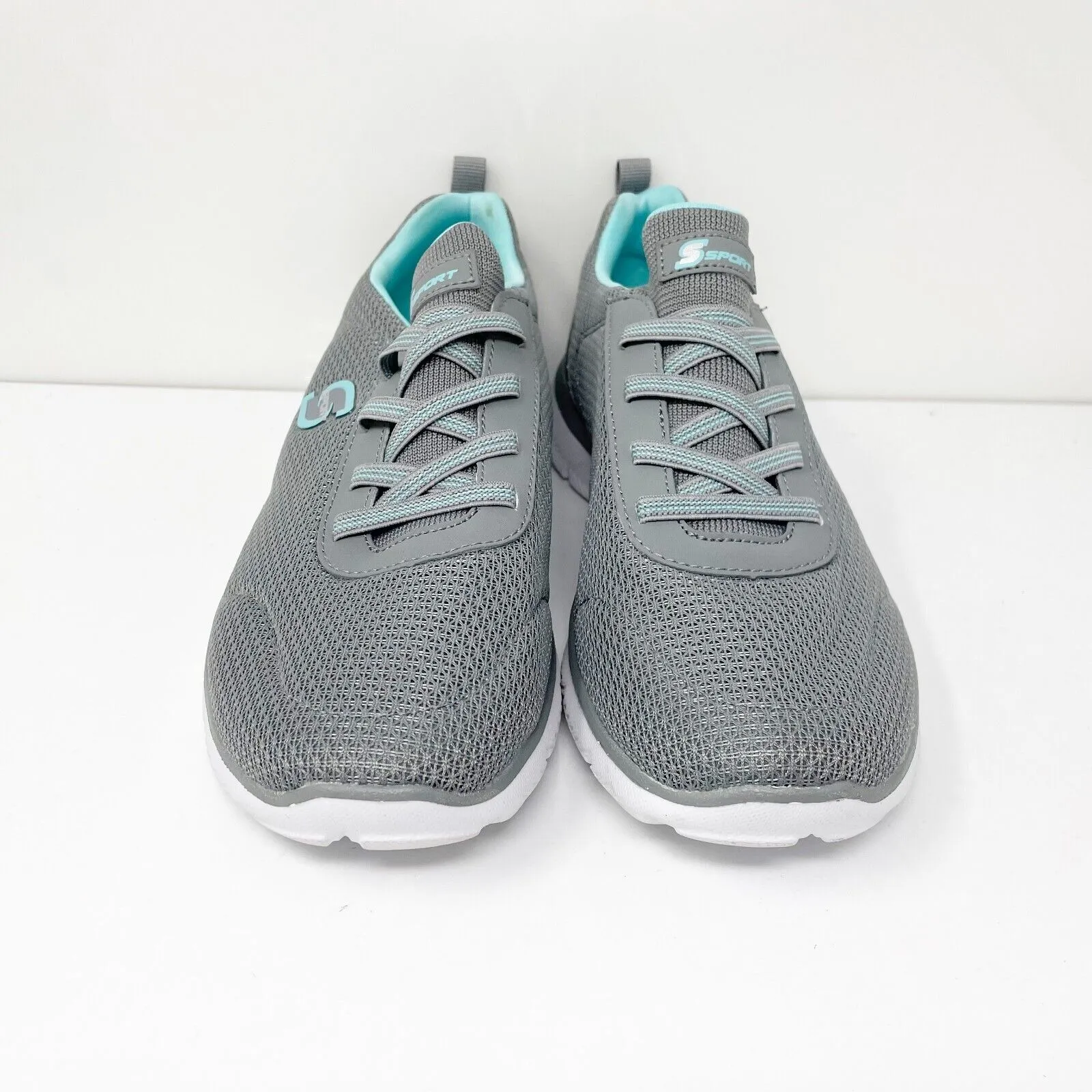 Skechers Womens S Sport F190-2 Gray Running Shoes Sneakers Size 8.5