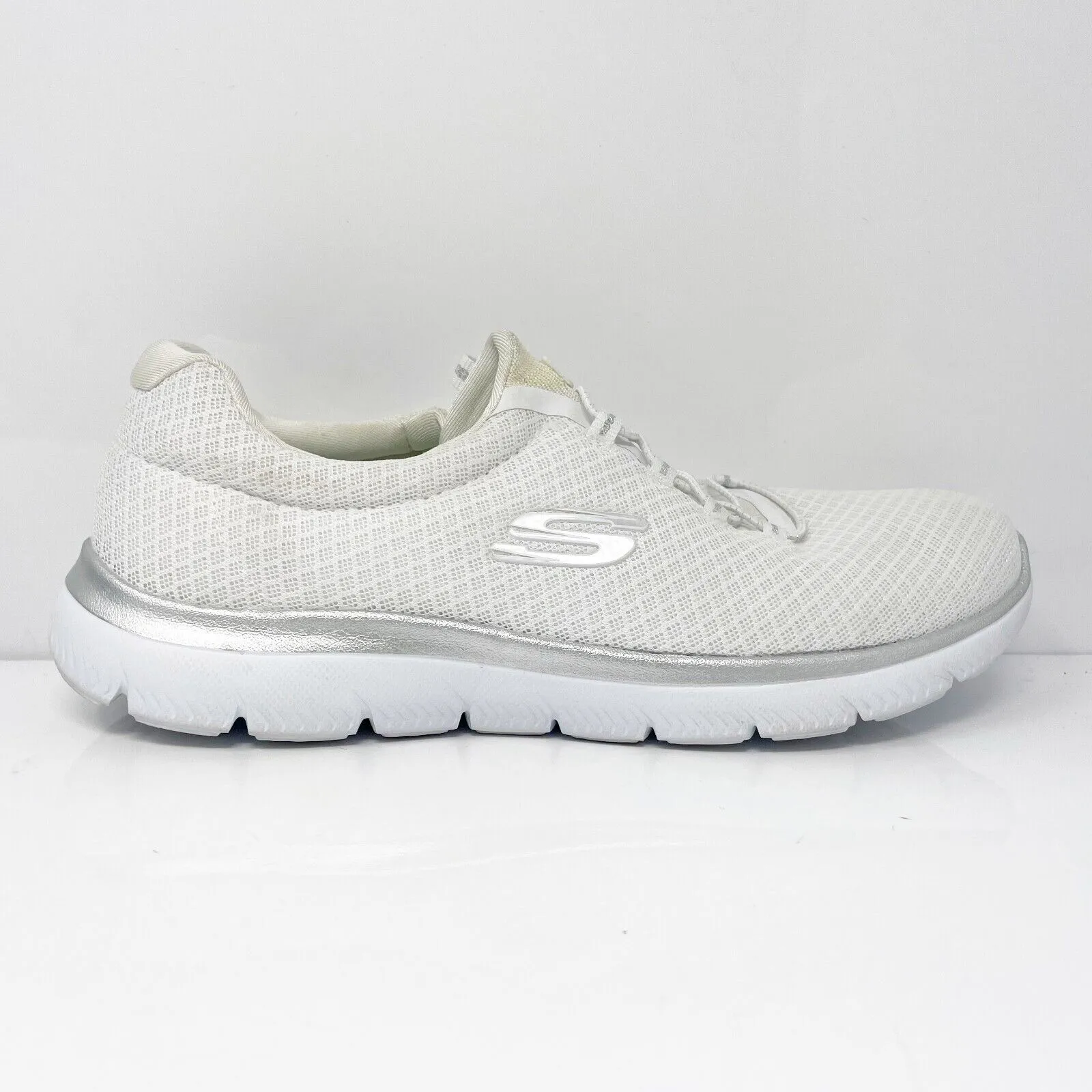 Skechers Womens Summits 12980W White Running Shoes Sneakers Size 10