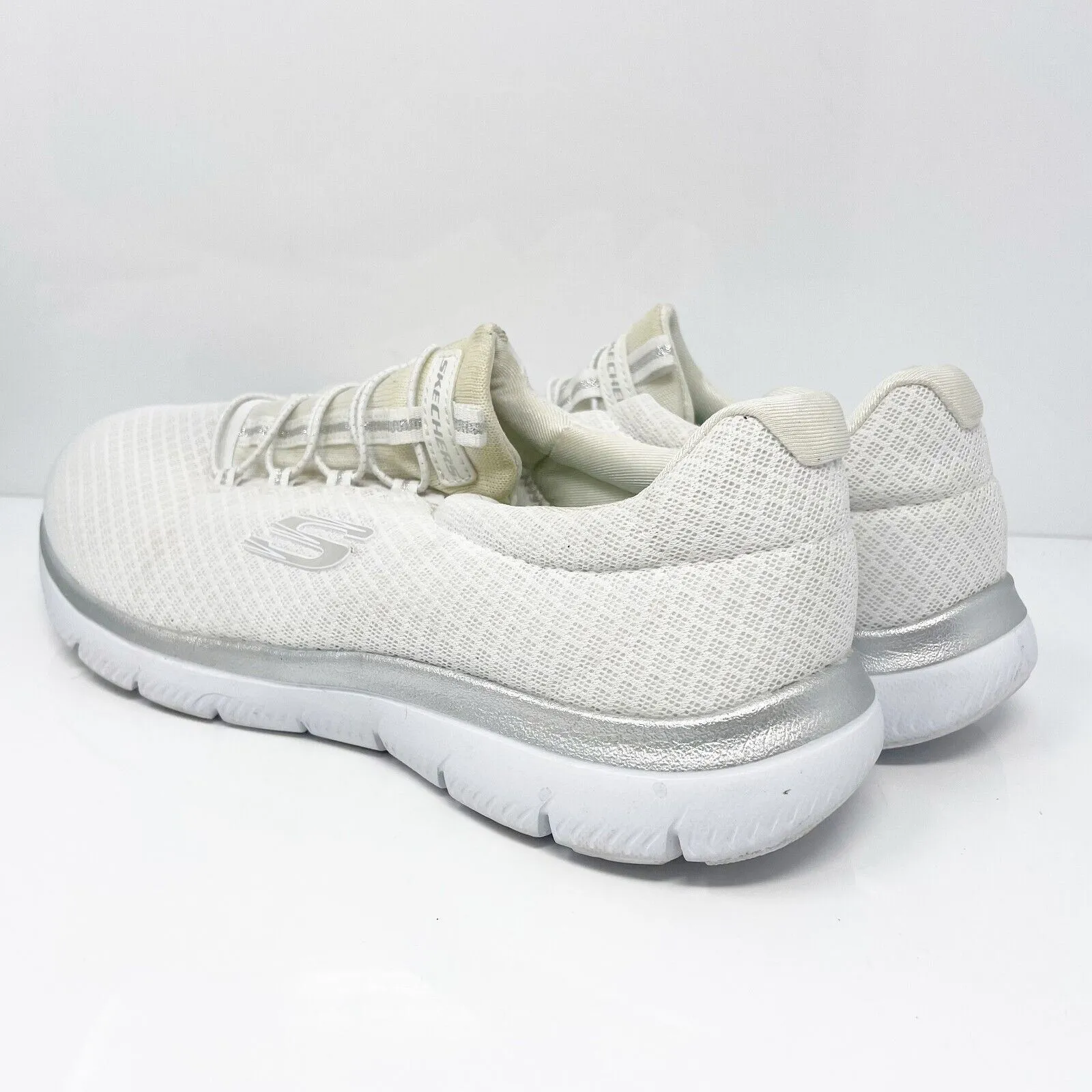 Skechers Womens Summits 12980W White Running Shoes Sneakers Size 10