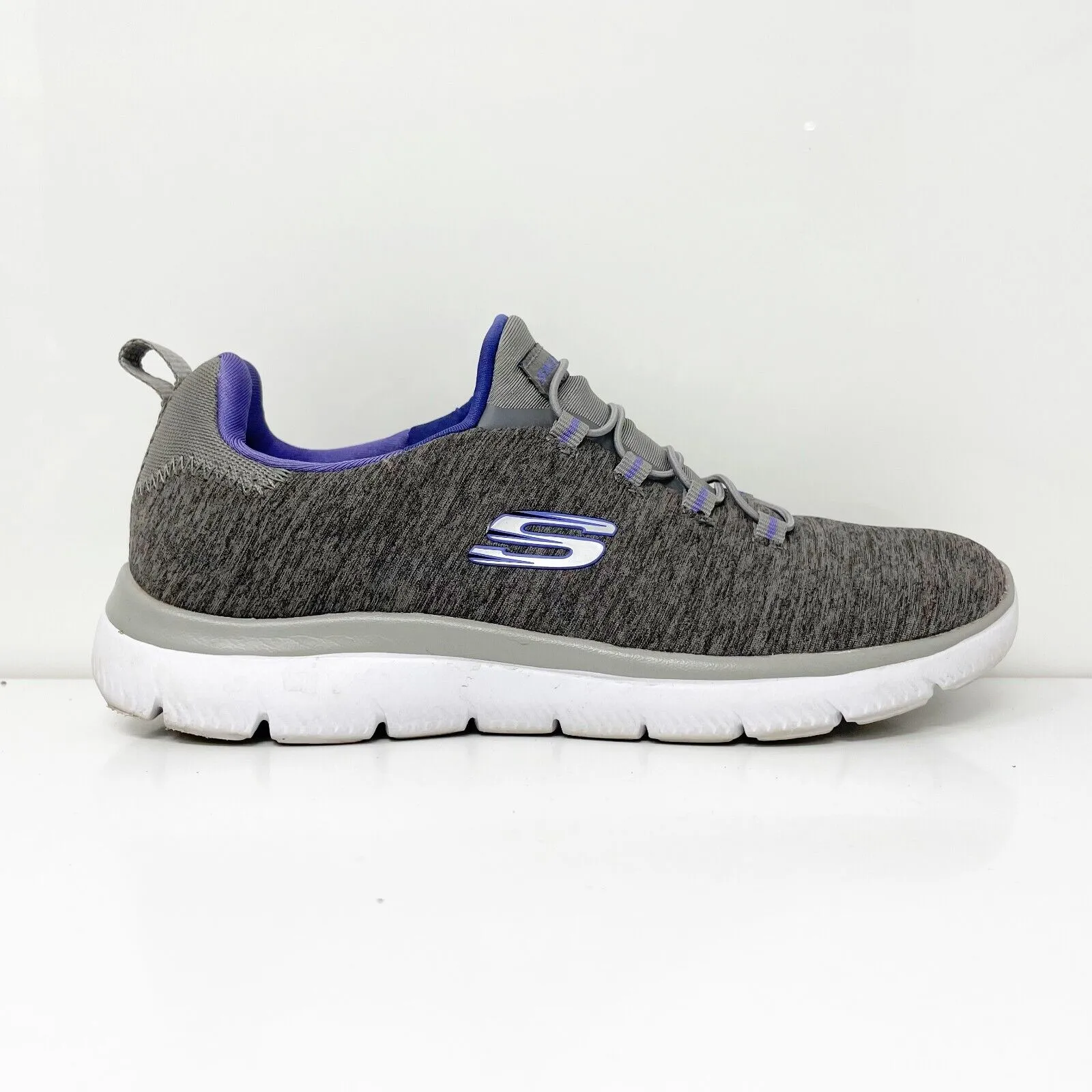 Skechers Womens Summits Quick Getaway 12983 Gray Running Shoes Sneakers Size 6.5