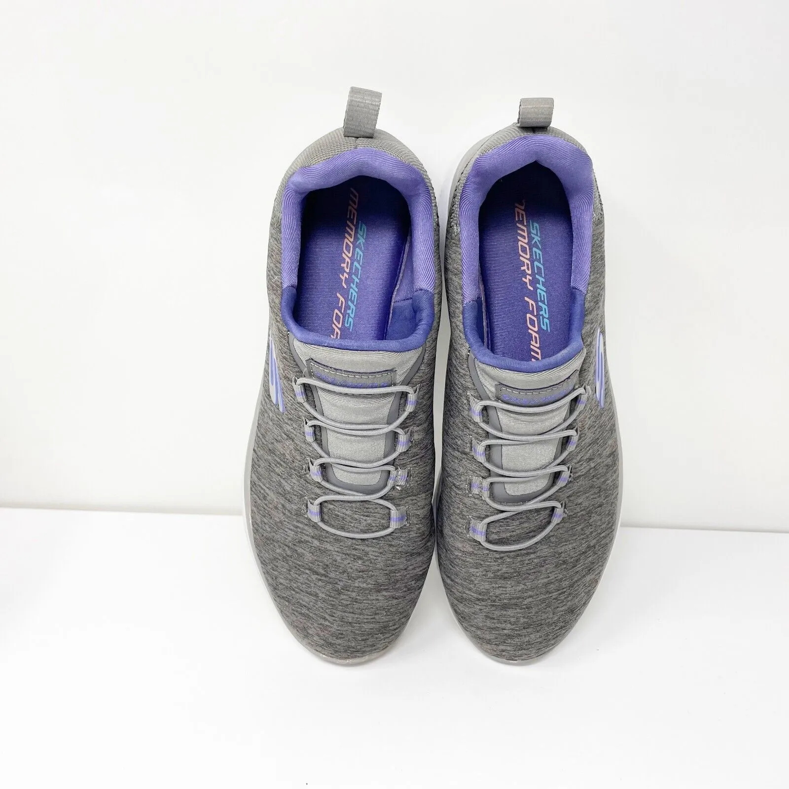 Skechers Womens Summits Quick Getaway 12983 Gray Running Shoes Sneakers Size 6.5