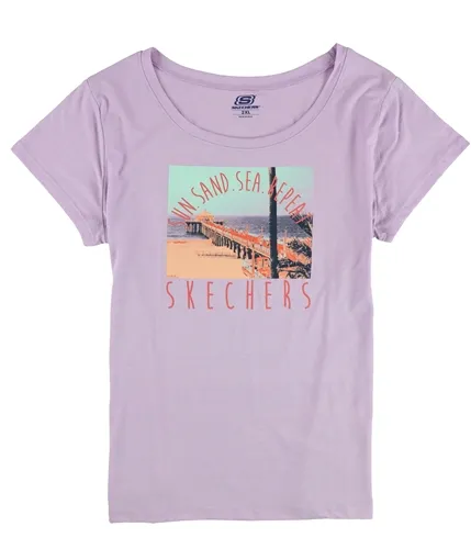 Skechers Womens Sun Sand Sea Repeat Graphic T-Shirt