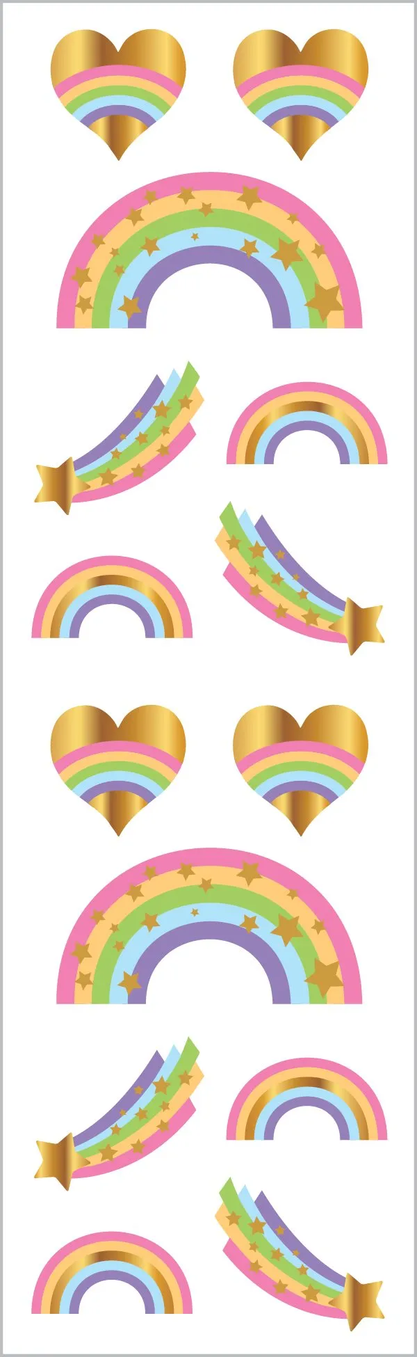 Starry Rainbow Stickers - Buy Online Now