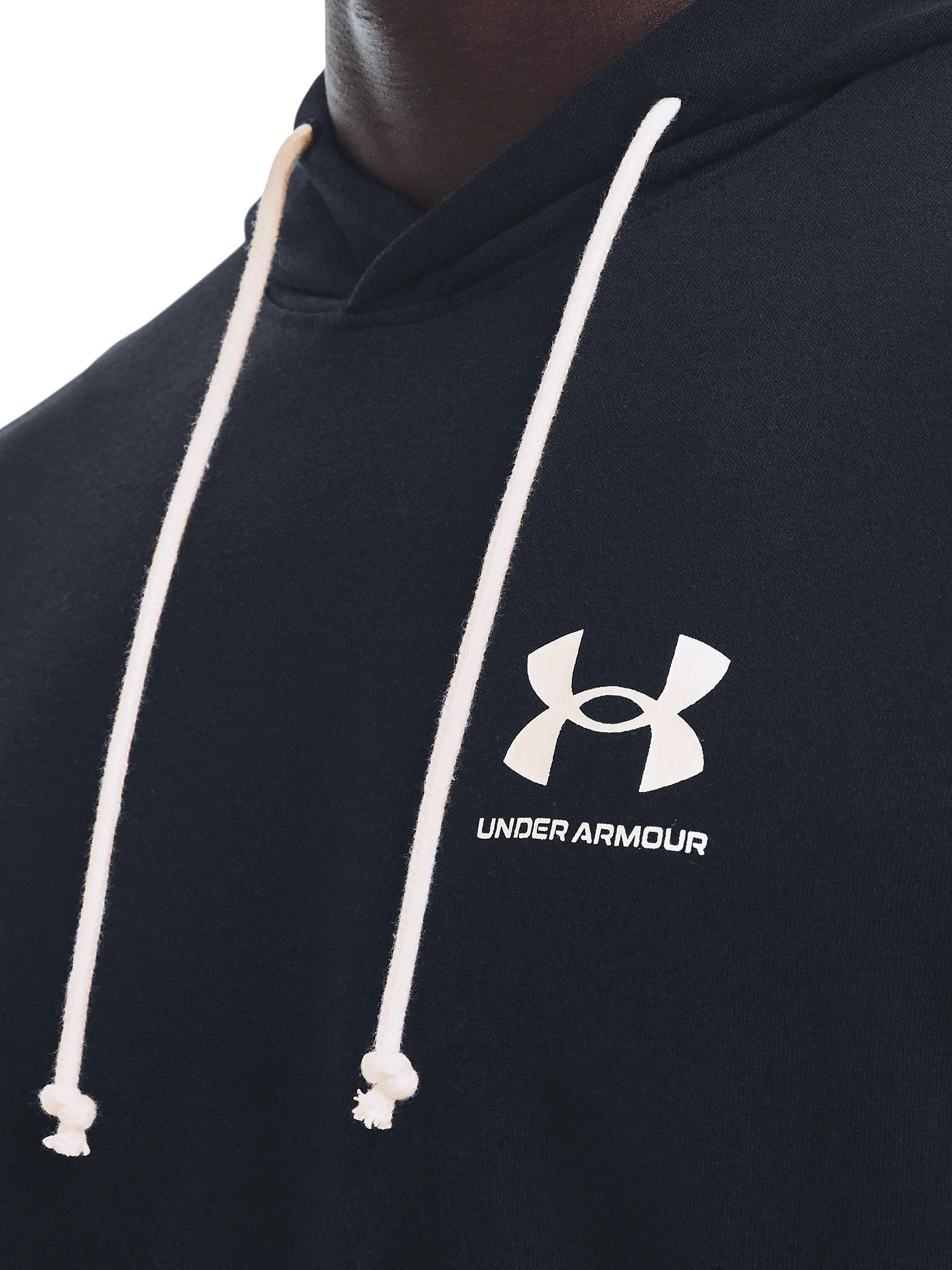 sweatshirt Under Armour Rival Terry - 001/Black/Onyx White - men´s