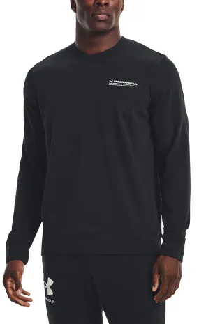 sweatshirt Under Armour Rival Terry Logo Crew - 001/Black/Onyx White - men´s