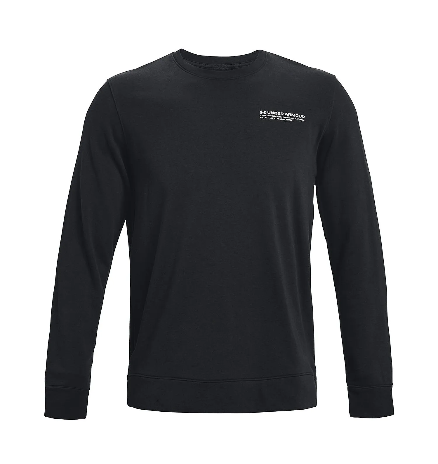 sweatshirt Under Armour Rival Terry Logo Crew - 001/Black/Onyx White - men´s