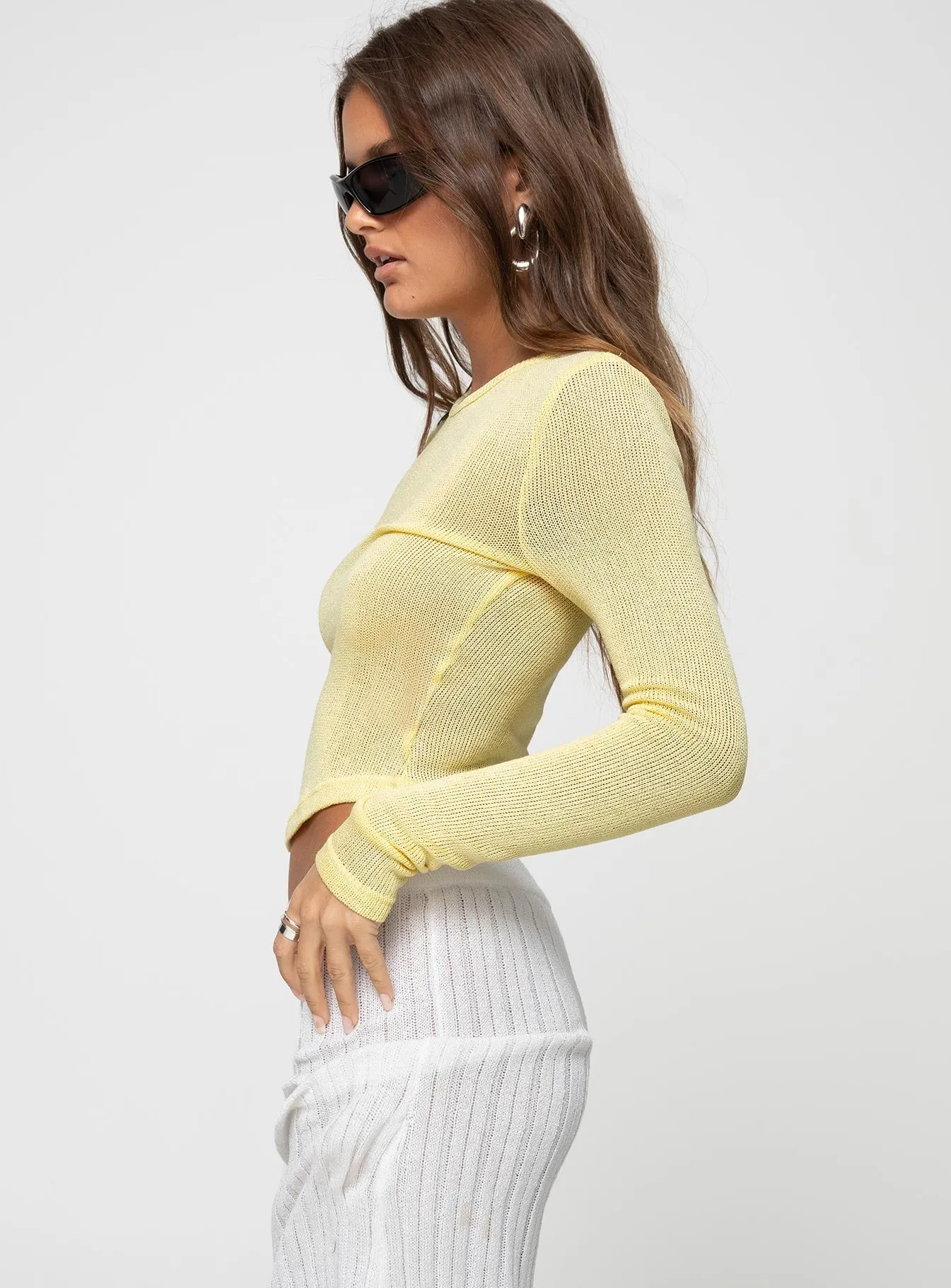 Sydelle Long Sleeve Top Yellow