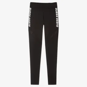 Teen Black Logo Tape Leggings