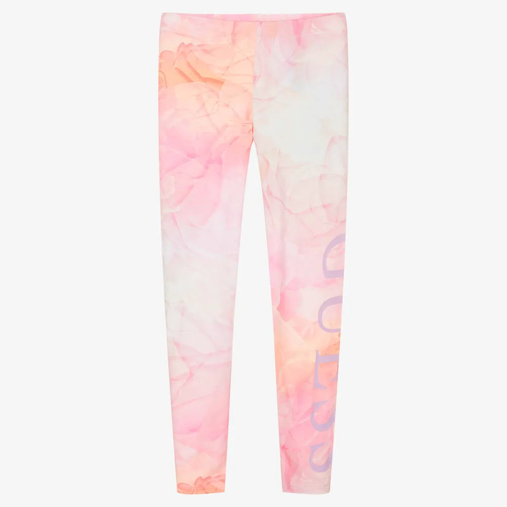 Teen Girls Pink & Orange Leggings