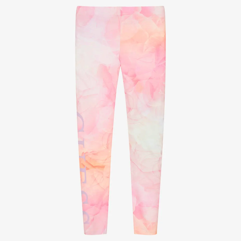 Teen Girls Pink & Orange Leggings