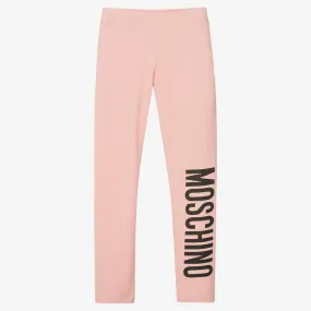 Teen Girls Pink Logo Leggings