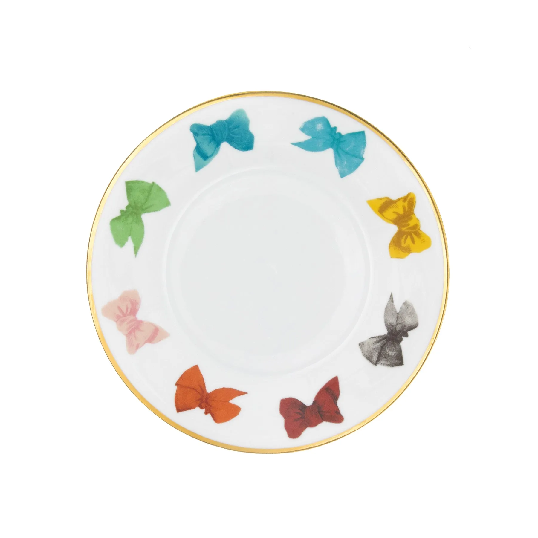 The Everyday Dessert Plate, Set of 4 - Everything Rainbow / Porcelain