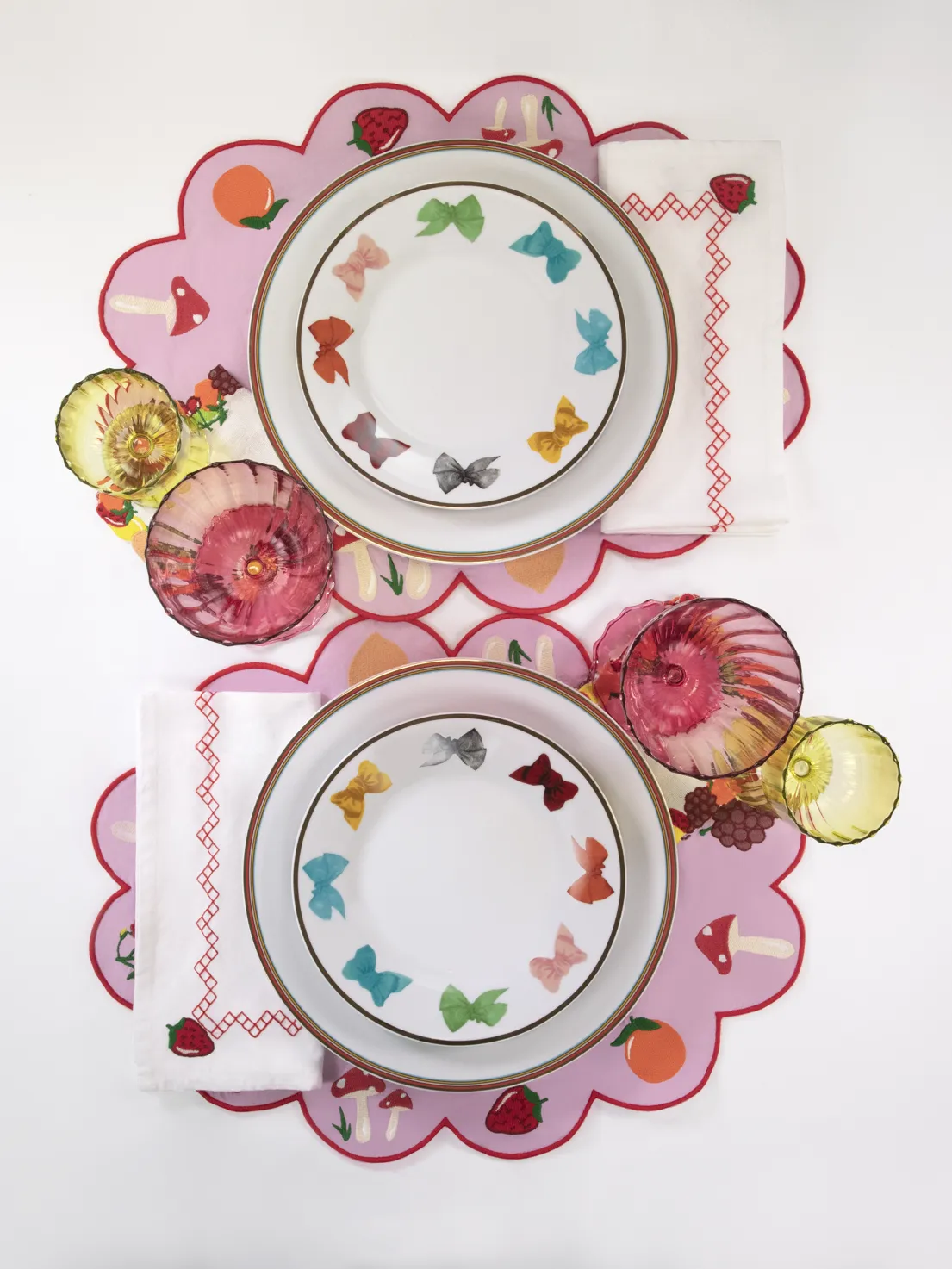 The Everyday Dessert Plate, Set of 4 - Everything Rainbow / Porcelain