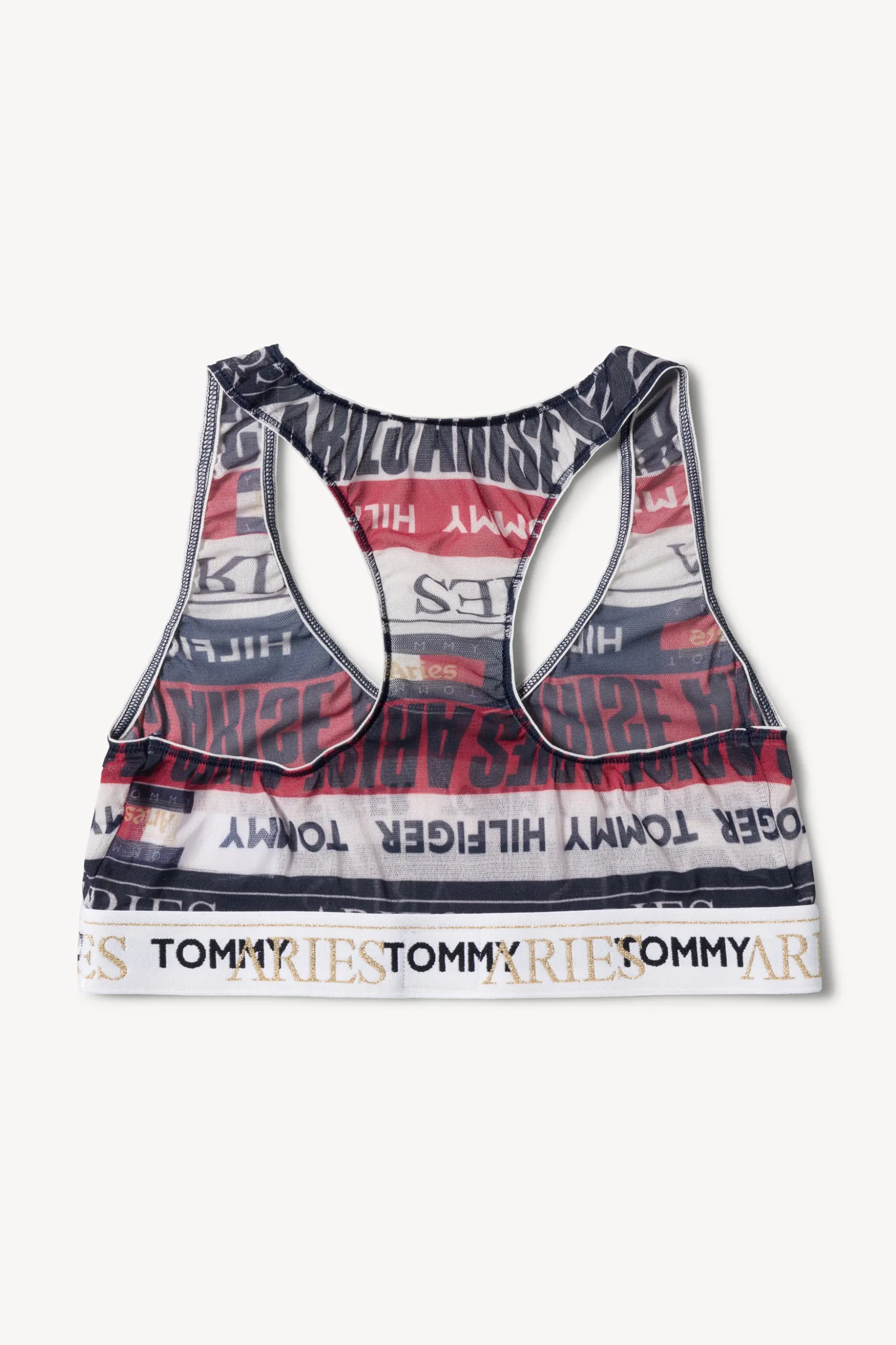 Tommy Aries Logo Sheer Bra.