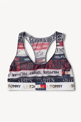 Tommy Aries Logo Sheer Bra.