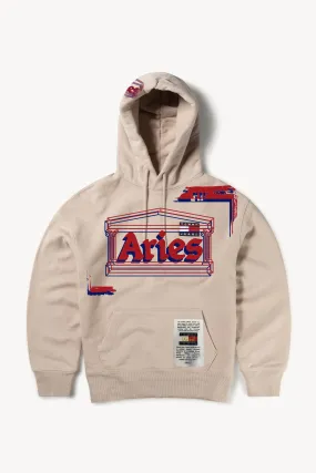 Tommy x Aries Remade Hooded Sweatshirt - Overprint Design Link-Efficient