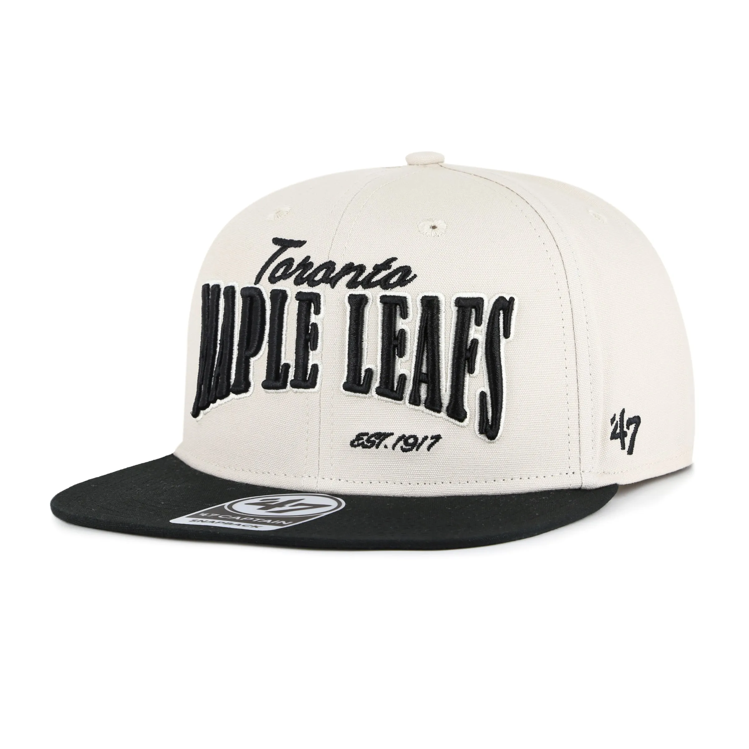 Toronto Maple Leafs 47 Brand Men's Wordmark Chandler Captain Snapback Hat