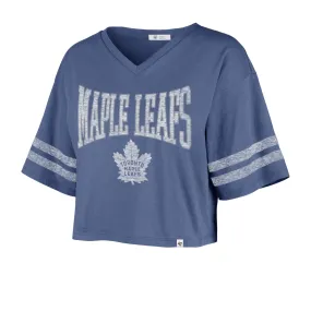 Toronto Maple Leafs Women's Cropped Tee - Sporty Fanfare (47 Brand)