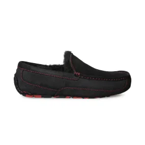 UGG Ascot Bomber Slippers - Men's, Red Black