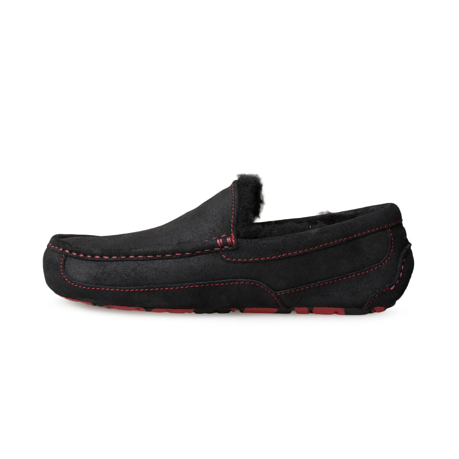 UGG Ascot Bomber Slippers - Men's, Red Black