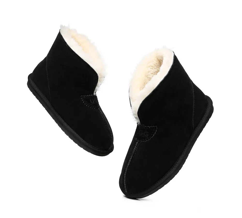 UGG Australia Parker Unisex Ankle Slipper - Premium Double-Face Sheepskin, Water-Resistant, Home Slipper