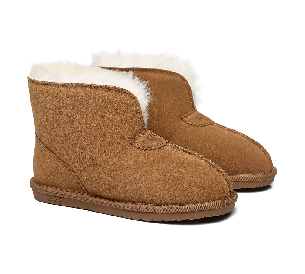 UGG Australia Parker Unisex Ankle Slipper - Premium Double-Face Sheepskin, Water-Resistant, Home Slipper