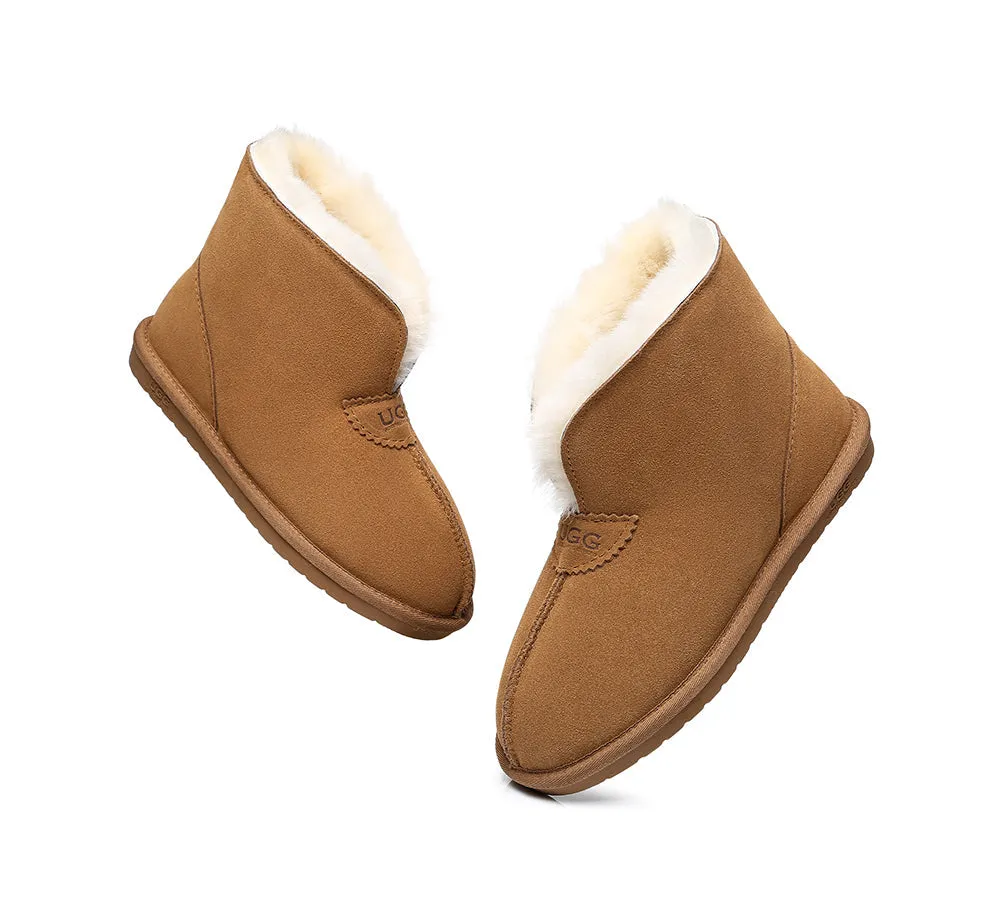 UGG Australia Parker Unisex Ankle Slipper - Premium Double-Face Sheepskin, Water-Resistant, Home Slipper