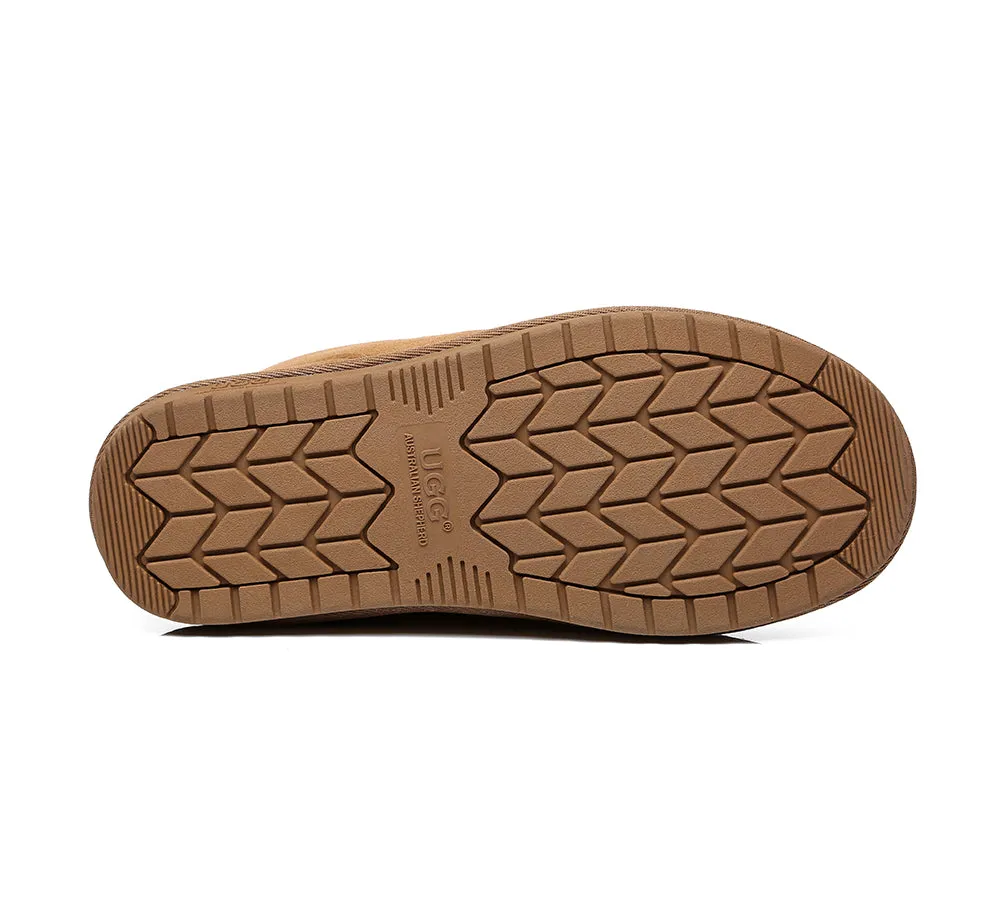 UGG Australia Parker Unisex Ankle Slipper - Premium Double-Face Sheepskin, Water-Resistant, Home Slipper