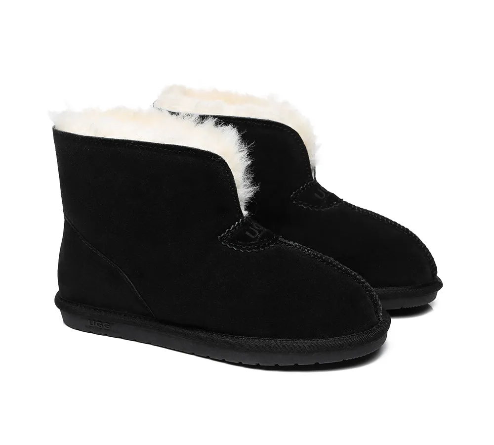 UGG Australia Parker Unisex Ankle Slipper - Premium Double-Face Sheepskin, Water-Resistant, Home Slipper