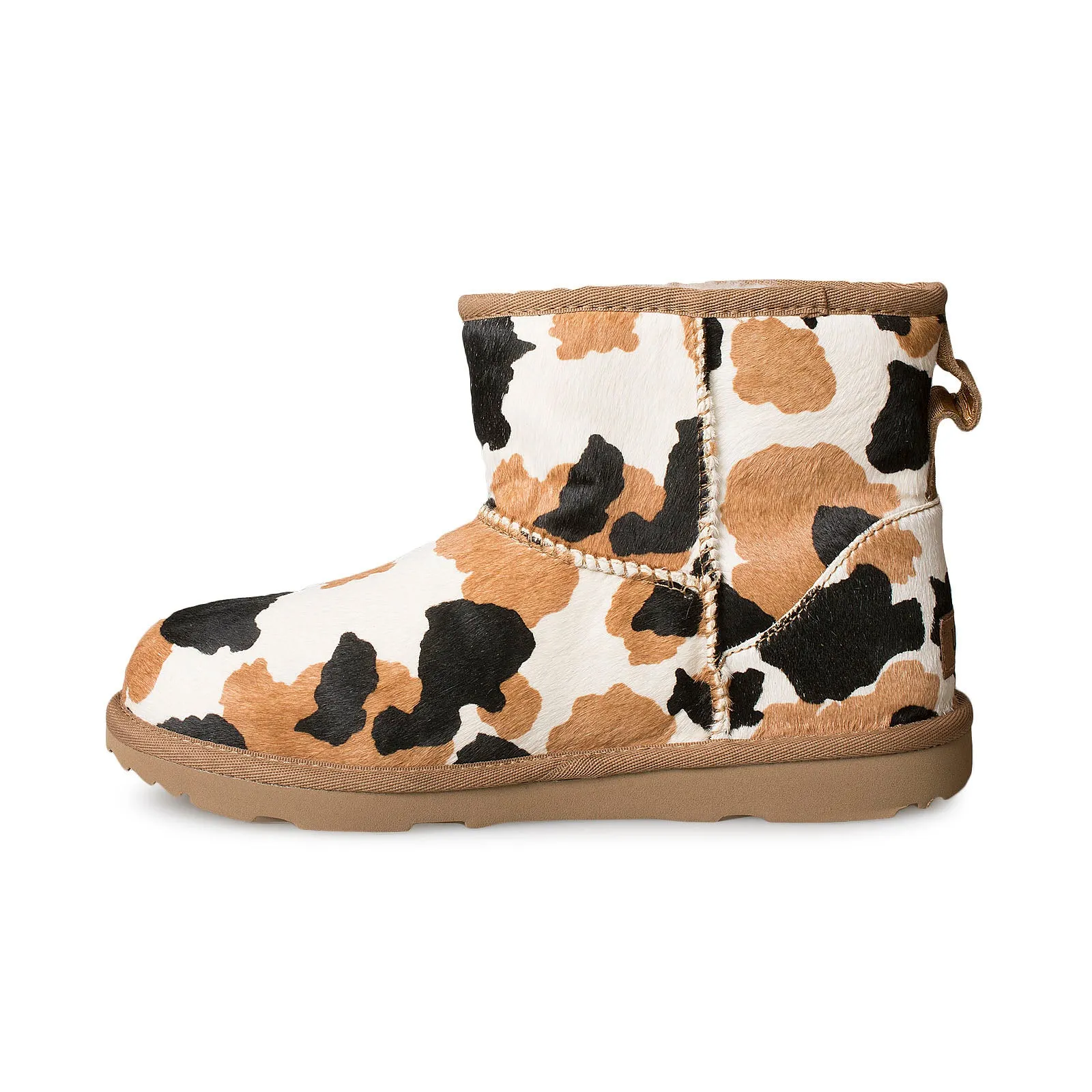 UGG Cow Print Chestnut Mini Boots - Youth