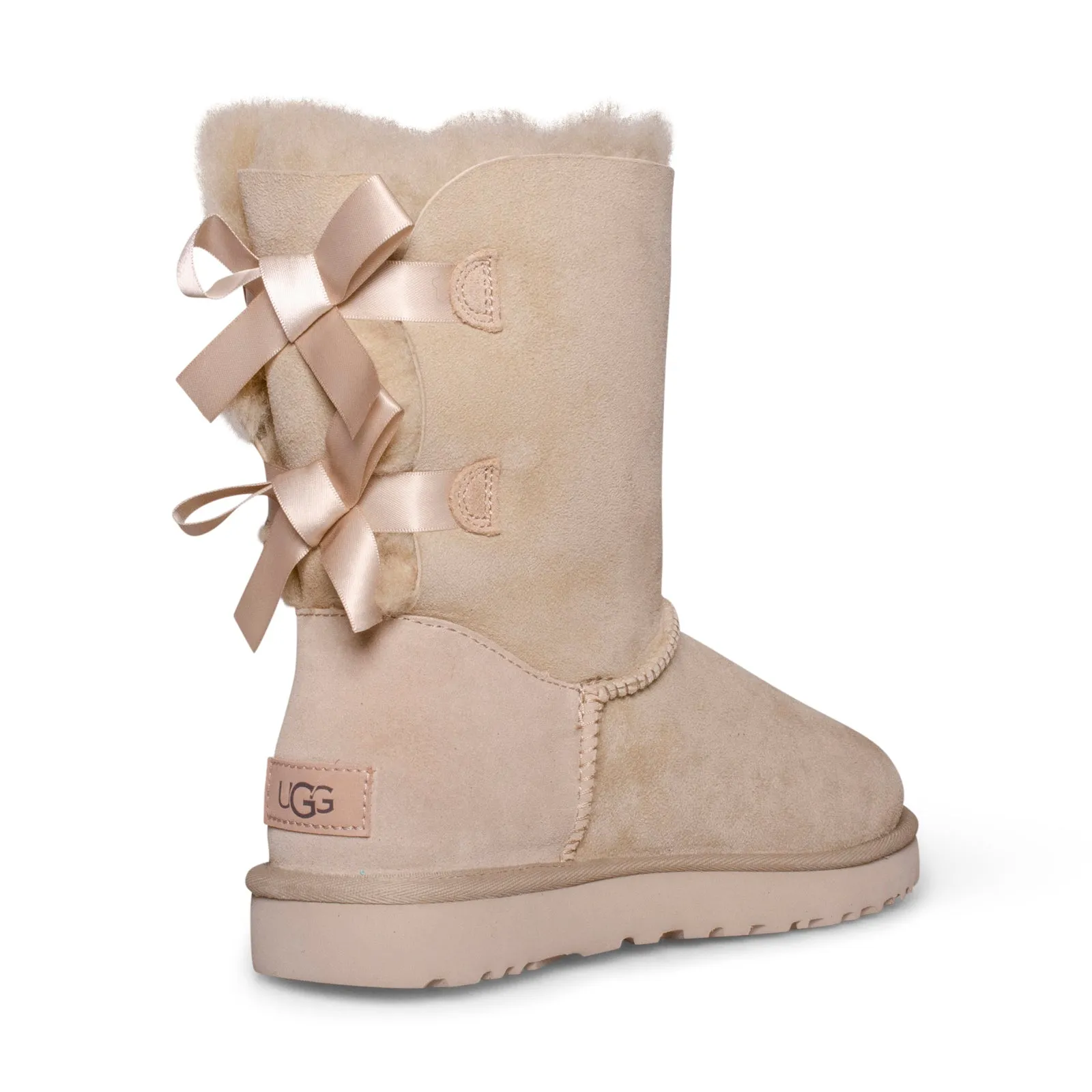 UGG mustard seed boots for women with Bailey bow