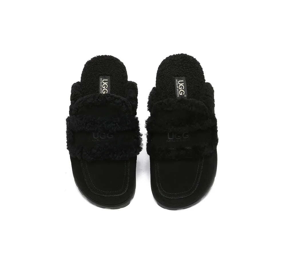 UGG Slippers Sheepskin Wool Shearling Lined Remi - UGG Australia Shepherds