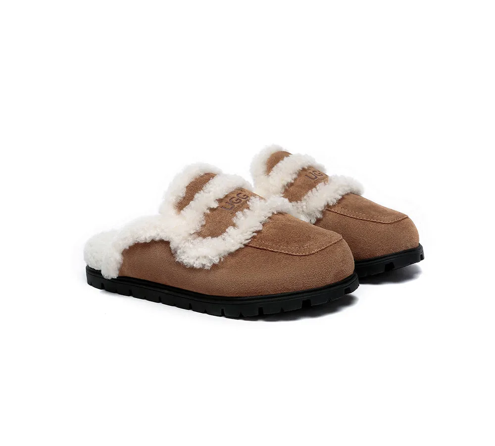 UGG Slippers Sheepskin Wool Shearling Lined Remi - UGG Australia Shepherds