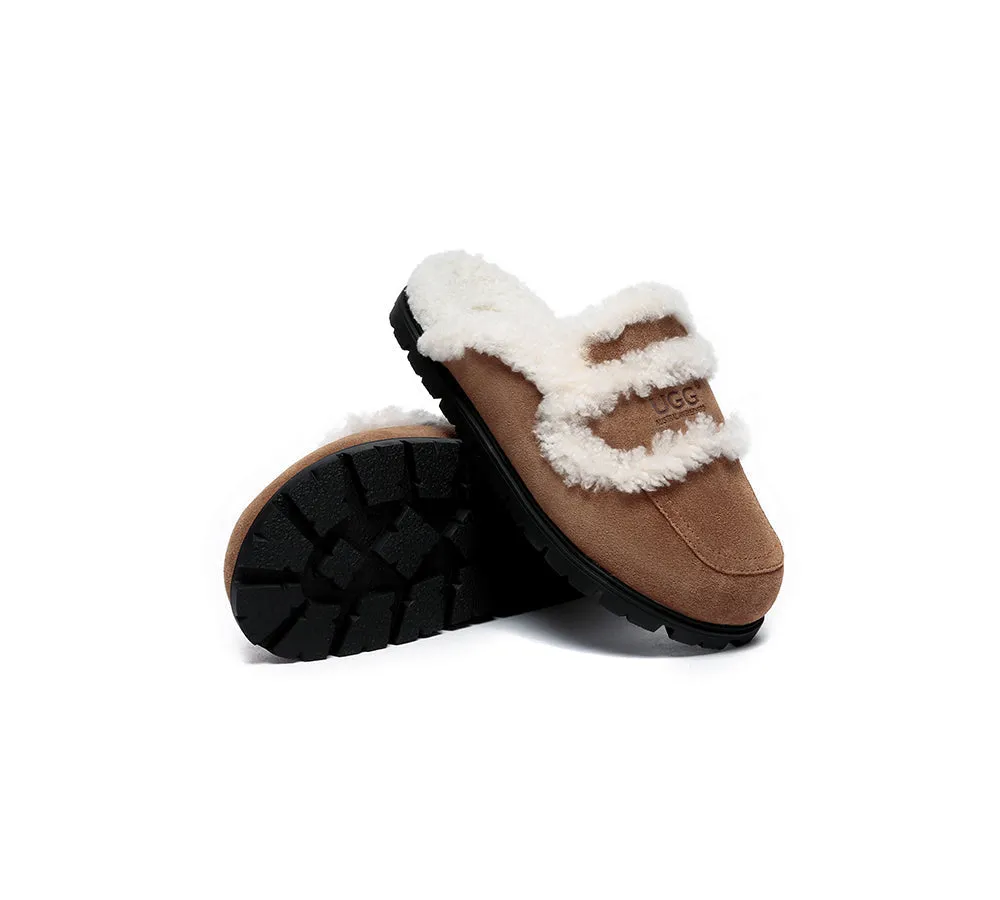 UGG Slippers Sheepskin Wool Shearling Lined Remi - UGG Australia Shepherds