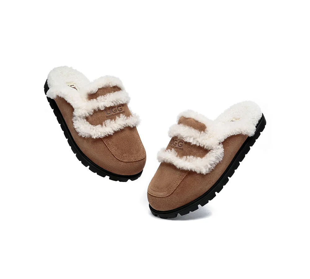 UGG Slippers Sheepskin Wool Shearling Lined Remi - UGG Australia Shepherds