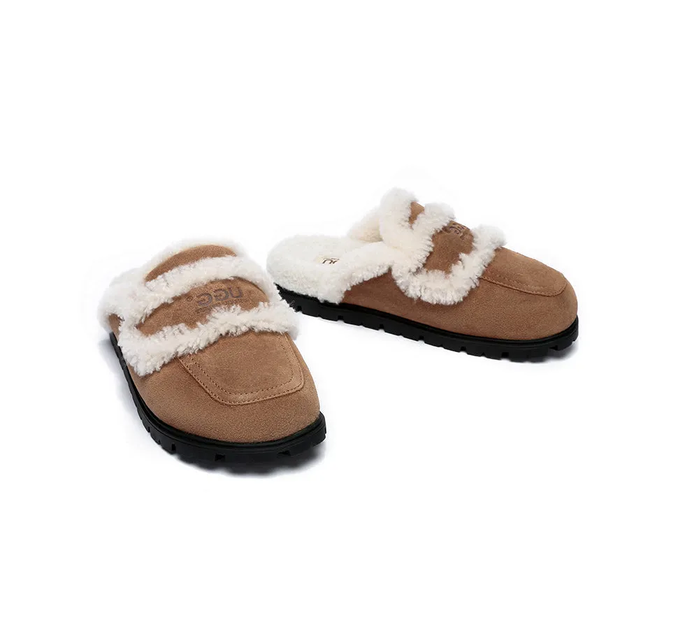 UGG Slippers Sheepskin Wool Shearling Lined Remi - UGG Australia Shepherds