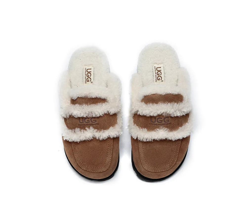 UGG Slippers Sheepskin Wool Shearling Lined Remi - UGG Australia Shepherds