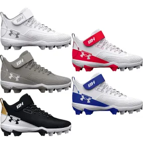 Under Armour Harper 7 Mid Boys Molded Baseball Cleats 3025598