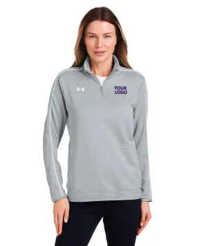 Under Armour Ladies Command 2.0 Custom Quarter-Zips, Medium Grey