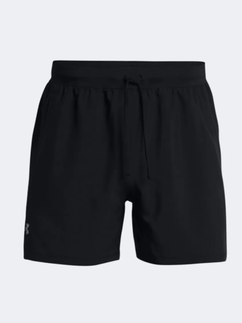 Under Armour Launch 5 Inch Men Running Short Black/Reflective