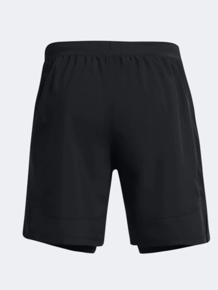 Under Armour Launch 7 Inch 2 In 1 Men Running Short Black/Reflective