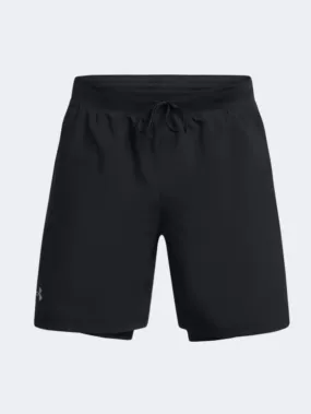 Under Armour Launch 7 Inch 2 In 1 Men Running Short Black/Reflective