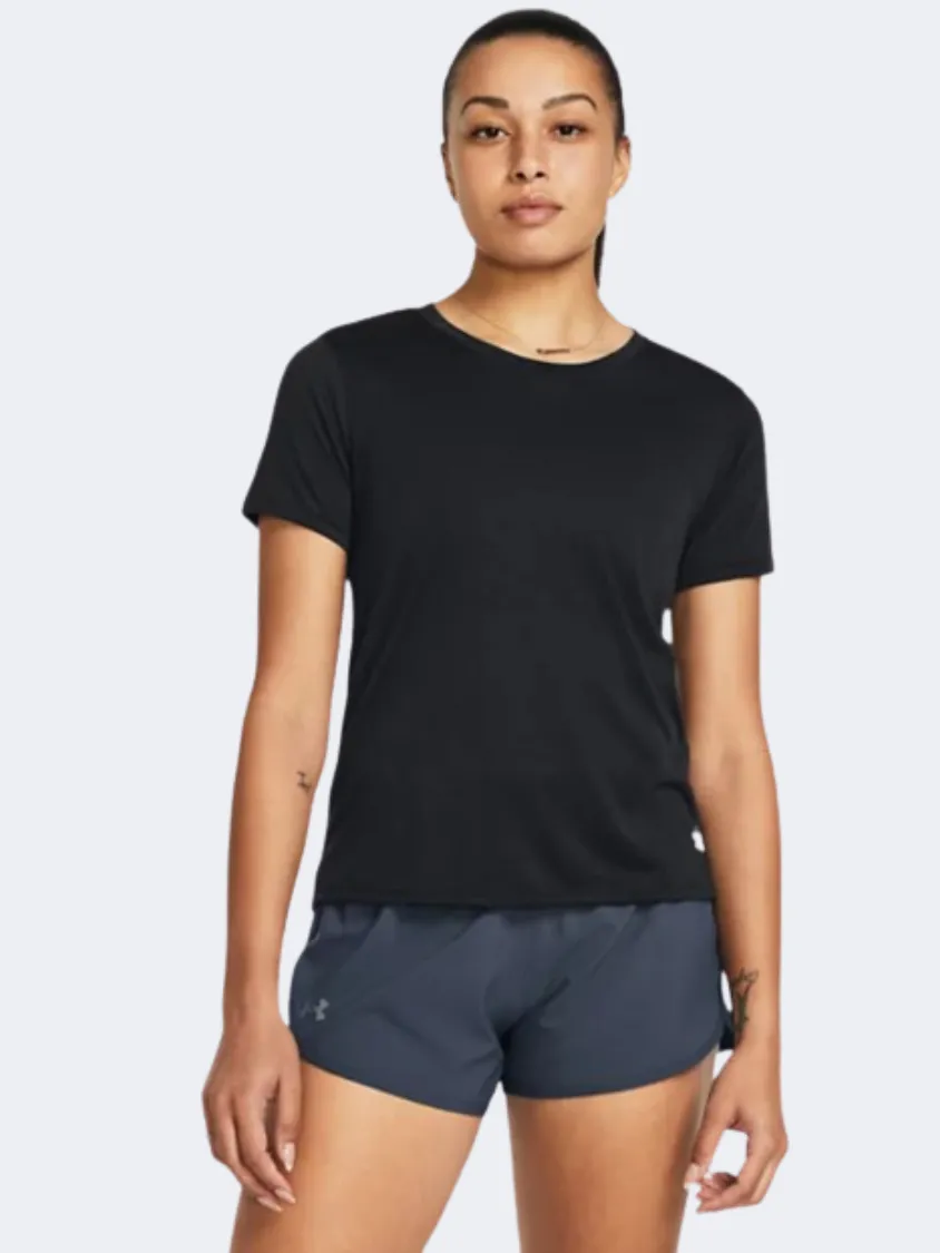 Under Armour Launch Splatter Women Running T-Shirt Black/Reflective