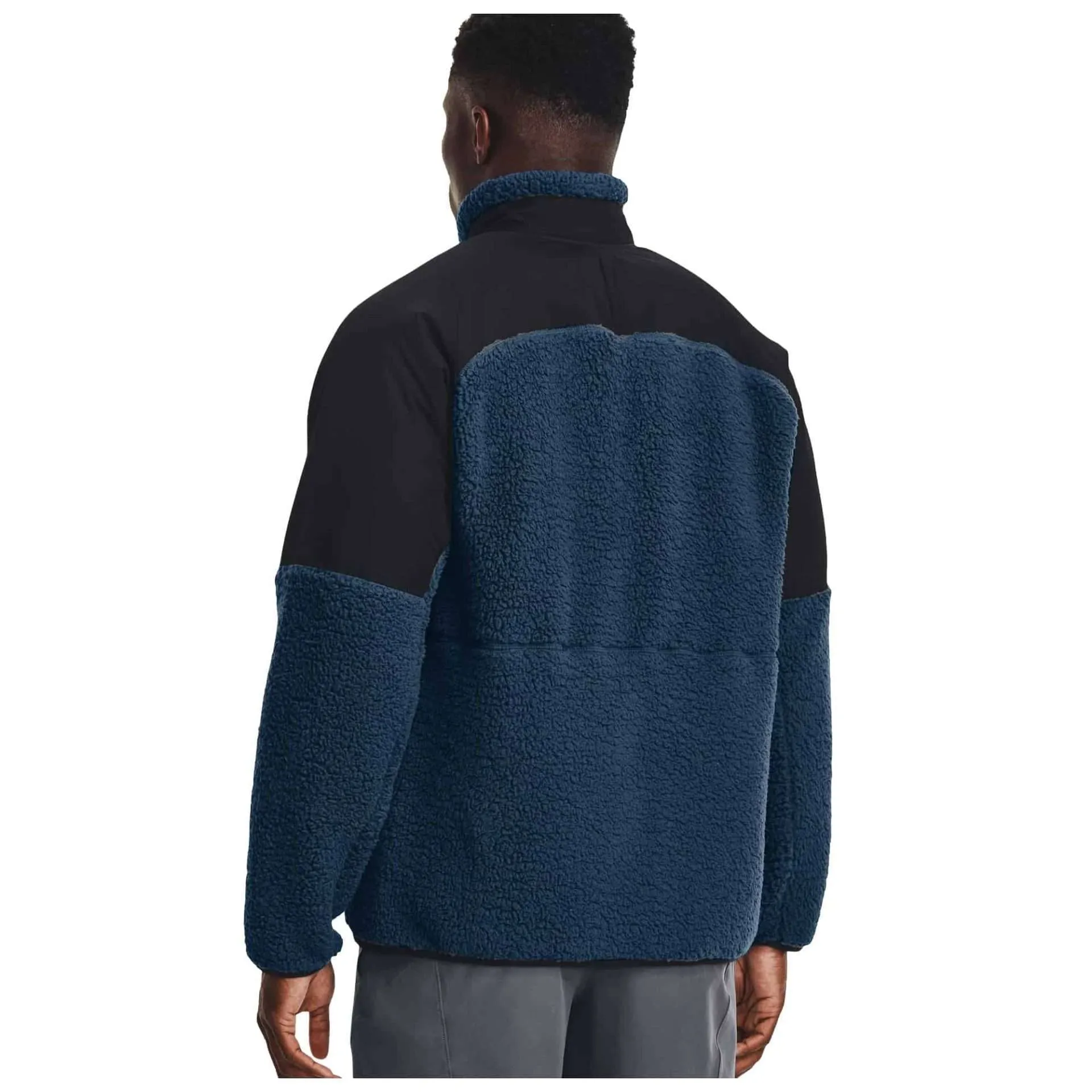 Under Armour Men’s UA Legacy Sherpa Full-Zip – Petrol Blue / Black