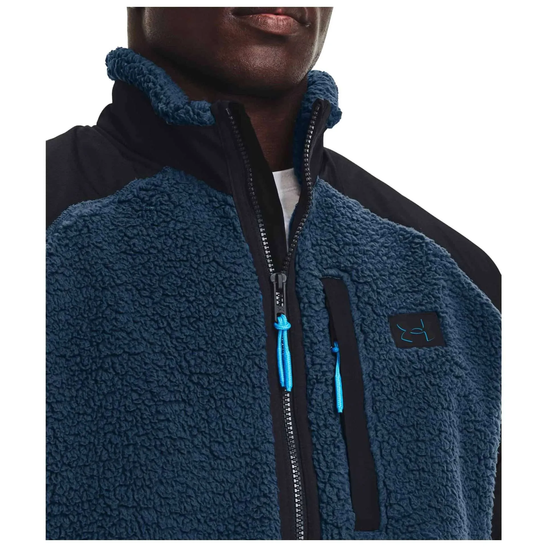 Under Armour Men’s UA Legacy Sherpa Full-Zip – Petrol Blue / Black