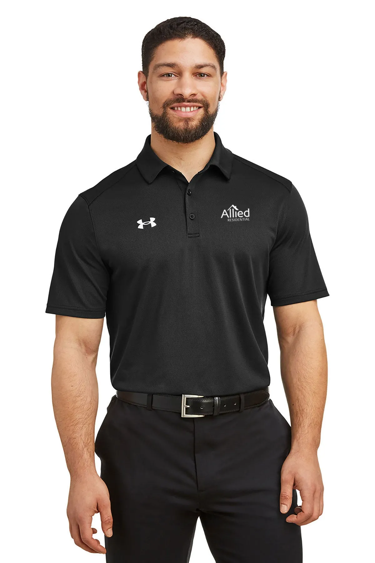 Under Armour Men's Tech Polo, Black [Allied Residential]