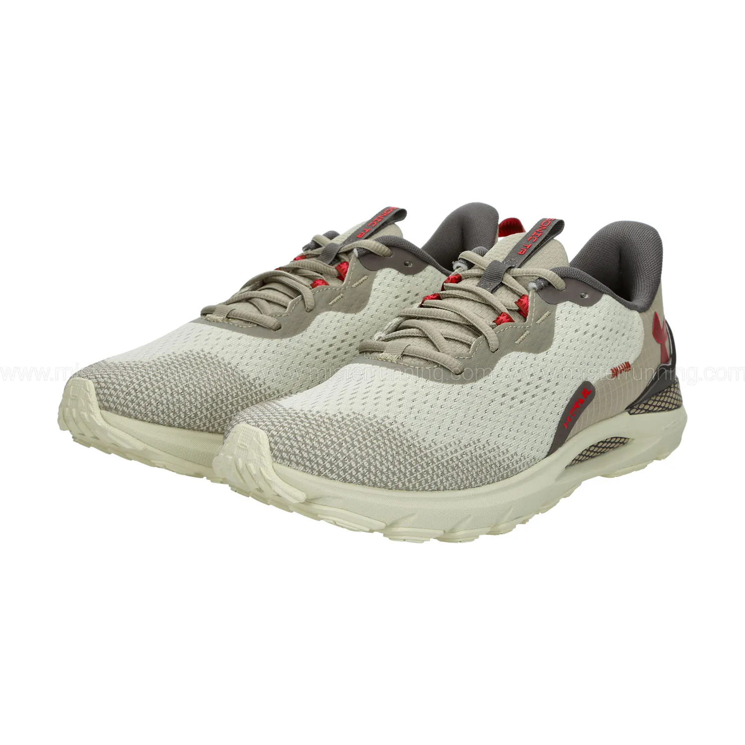 Under Armour Sonic Training Shoes in Silt, Fresh Clay, and Cinna Red.