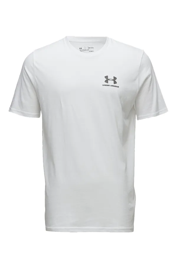 Under Armour White Logo Tee