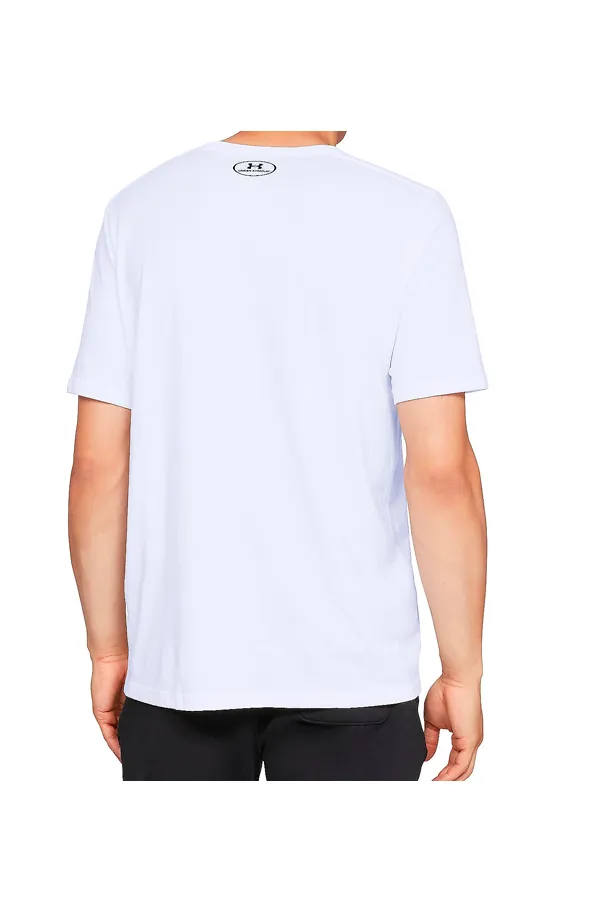 Under Armour White Logo Tee