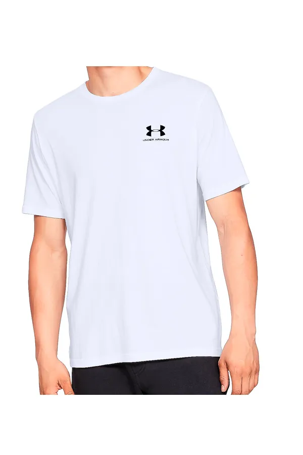 Under Armour White Logo Tee